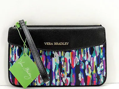 Vera Bradley Envelope Wristlet Clutch Watercolor Brushstrokes New! NWT • $29.99