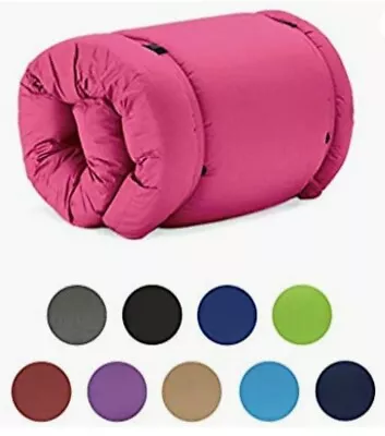 £87.99 • Buy Cotton Twill 'Brooklyn' Roll Up Camping Sleepover Guest Futon Mattress