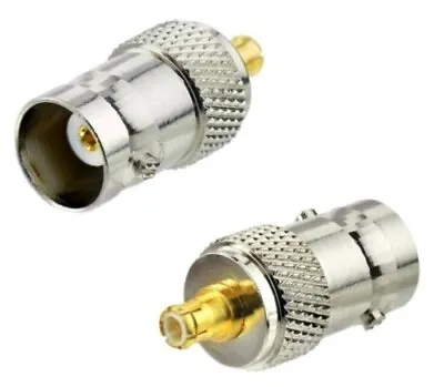 MCX Male Plug To BNC Female RF Adapter Connector X2 • £7.89