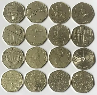 CHEAPEST 50p COINS FIFTY PENCE KEW GARDENS BEATRIX POTTER OLYMPICS BREXIT • £18.99