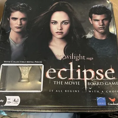 The Twilight Saga Eclipse Board Game Sealed W/Collectible Metal Pieces Tin Box • $20