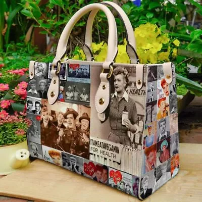 I Love Lucy Sitcom Women Leather Hand Bag Woman Leather Bag Gift For Fan • $59.99