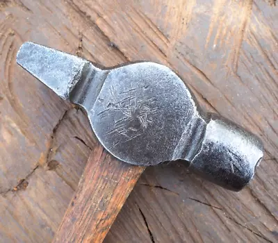 Forged 2lb Farrier  Cross Pein  Hammer Blacksmith Horseshoeing Anvil Vintage Rr • $59.99