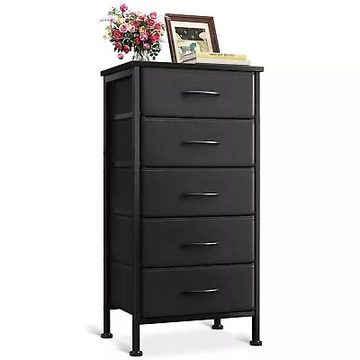 Dresser For Bedroom With 5 Storage Drawers 31  Small Dresser Chest Of Drawer... • $59.21