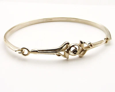 Sterling Silver Bangle Bracelet Mackintosh Glasgow Rose Design By Kit Heath 1996 • £17.99