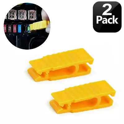 2 × Pack Fuse Puller 30mm Car Automotive Mini Micro Blade Tool Extractor Yellow • $7.88