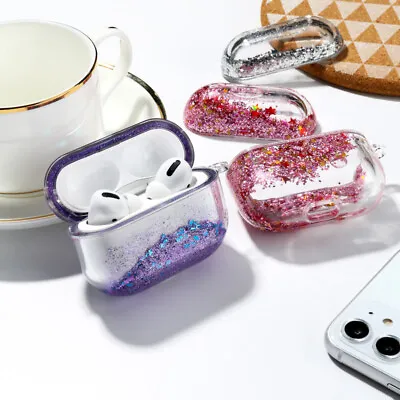 $15.99 • Buy For Apple Airpods Pro / 1 / 2 Luxury Sparkle Liquid Protective Case Hard Cover