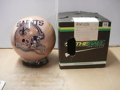 15# 2oz TW 2.5 NIB 2013 Style VIZ-A-BALL NFL NEW ORLEANS SAINTS Bowling Ball • $200