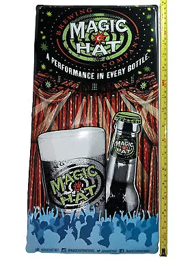 18 X 9 Magic Hat Tin Sign Beer Brewing Company EUC Christmas Gift B31 • $35.99