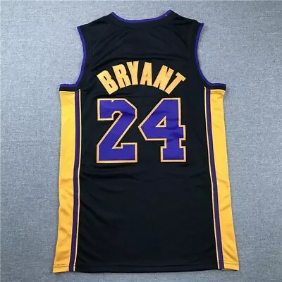 Vintage Bryant Throwback 24# Mamba Basketball Jersey Los Angeles Stitched Kobe • $22.99