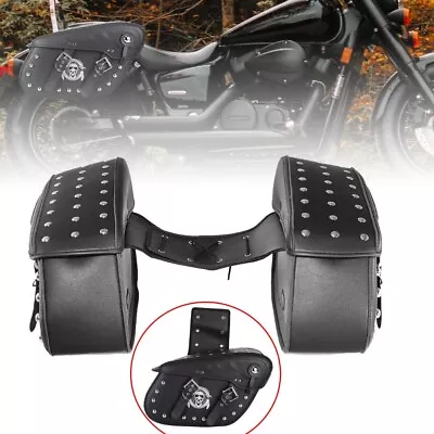 Saddle Bag Saddlebag Luggage For Suzuki Boulevard M109R M50 M90 M95 C90 S40 • $129.99