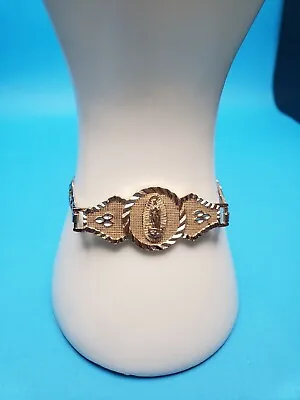 18k Oro Laminado Virgen De Guadalupe Bracelet • $15