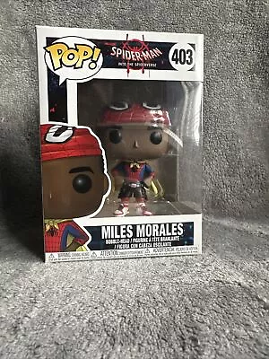 Funko Pop! 403 Marvel Spider Man: Into The Spider Verse - Miles Morales • £15.31