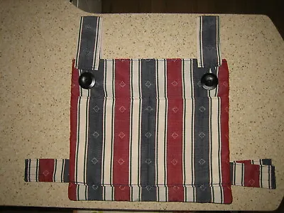 Walking Frame Bag/zimmer Frame Bag - Blue Red Cream/stripes • £8