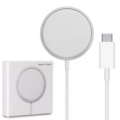 15W Qi USB Type C MagSafe Magnetic Wireless Fast Charger F IPhone Samsung Google • $7.99