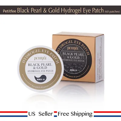 Petitfee Black Pearl & Gold Hydrogel Eye Patch 60pcs [ US Seller ] • $11.90