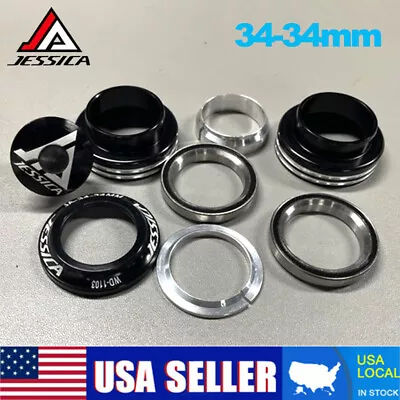 Sealed Bearing Headset 34mm Aluminum MTB BMX Bike For 1-1/8  Straight Fork Frame • $12.99