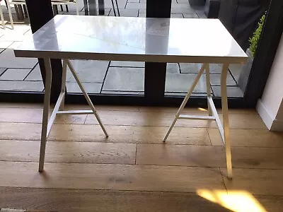 NEW IKEA Linnmon Table Top Plus 2 Trestle Legs (used) • £25