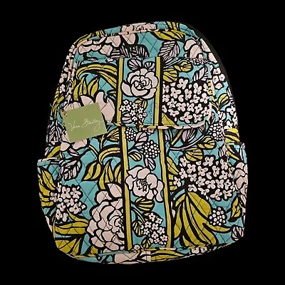 Vera Bradley Island Blooms Small Backpack Nwt Lime Greenteal White.  • $60