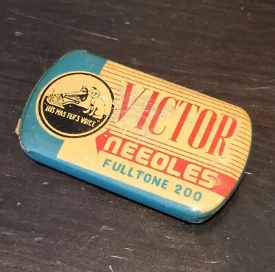 Gramophone Phonograph Needle Tin Nadeldose Victor Hmv Nipper Japan Embossed  • $18