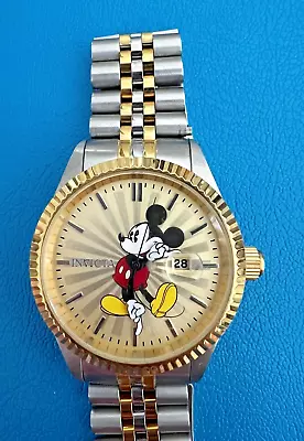 Invicta Disney Mickey Mouse Steel Steel Limited Edition Watch-22772 42mm • $19.90