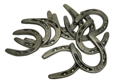 $89.99 • Buy 80 Pcs Cast Iron Horseshoes Pony Size Craft Western Décor Southwestern 3 X 3 1/2