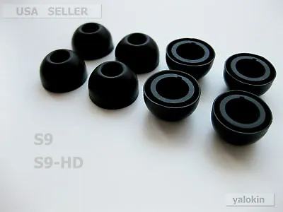 NEW 8pcs Black Large Size Adapters Earbuds Ear-Tips For Motorola S9-hd S9 S10 • $12.99