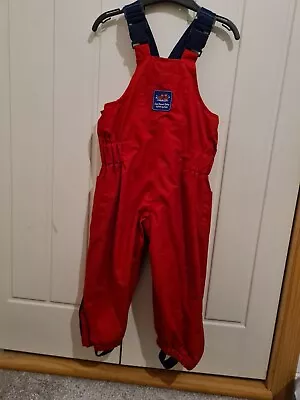 JOJO MAMAN BEBE Waterproof Fleece Lined DUNGAREES 18-24months • £15