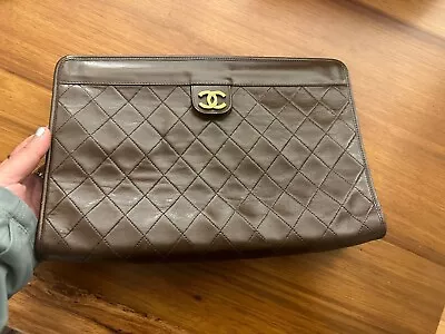 Chanel Large Vintage Clutch • $1800