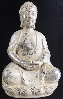 Big Statue Laughing Buddha God Of Wealth&Happiness Porcelain Made • £14.25