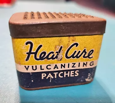 Vintage Heat Cure Tire Vulcanizing Patches Can Badger Patch Company Milwaukee • $19.95