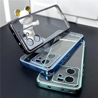 Transparent Case Luxury Plating Bumper For Xiaomi 14 13 Pro Redmi Note 13 Pro+ • $8.17