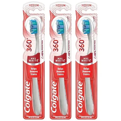 Colgate Toothbrush 360 Max White Medium • £5.99