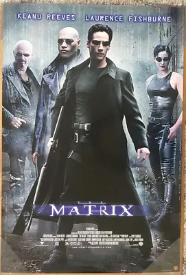 THE MATRIX VIDEO MOVIE POSTER 1 Sided ORIGINAL 27x40 KEANU REEVES • $39