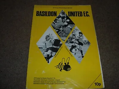 £4.99 • Buy Vintage 1981 Fa Vase Quarter Final Basildon United V Irthlingborough Diamonds