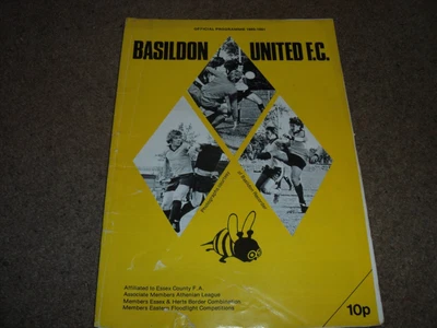 £4.99 • Buy Vintage 1981 Fa Vase Quarter Final Basildon United V Irthlingborough Diamonds