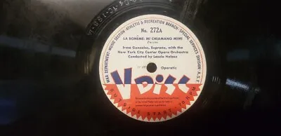 78 RPM V-Disc 272A La Boheme Mi Chiamano Mimi Irma Gonzales • $9.99