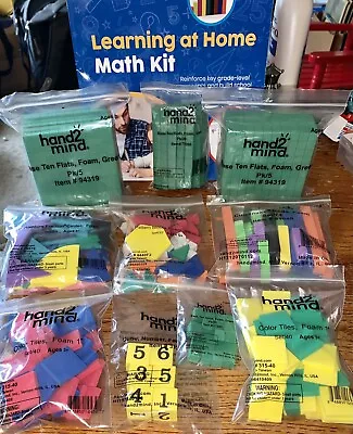 Hand2mind Learning At Home Math Kit Gr.5 Book & 10 Pks Of Foam Manipulatives NEW • $14.99