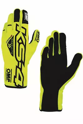 OMP Racing Karting Kart Gloves KS-4 MY2023 Yellow - Size XS • $55.13