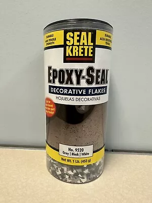 SealKrete Epoxy-Seal Decorative Flakes Epoxy Floor Flakes Gray/Black/White 1# • $17.99