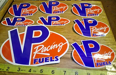 8 VP Racing Fuels Stickers -  1 Decal Large 7 Inches X 5 Inches + 2 Other Sizes • $10