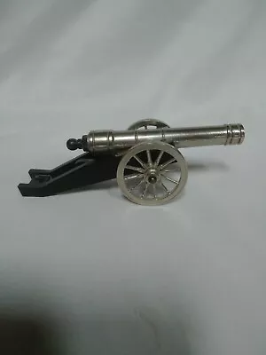 Vintage GP ART Miniature Cast Iron Field Cannon Made Italy #382 METAL MILITARY • $10.90