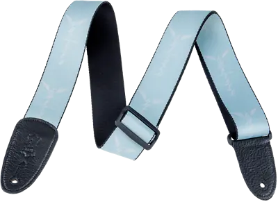 Genuine Gretsch Wing Logo Pattern Guitar Strap Seafoam With White Logos • $22.07