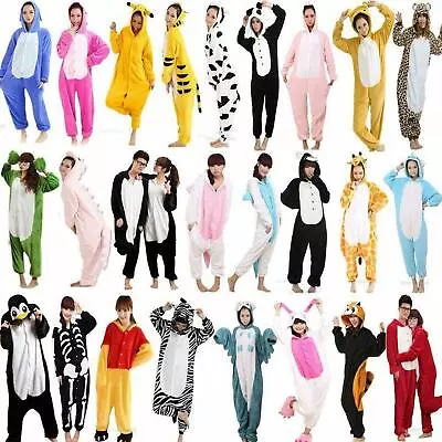 Unisex Adult Onesie01 Animal Anime Cosplay Pyjamas Kigurumi Fancy Dress Costume • £24.32