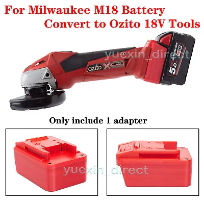 $34.59 • Buy Battery Adapter For Milwaukee 18V M18 Battery Convert To Ozito 18V Power Tools