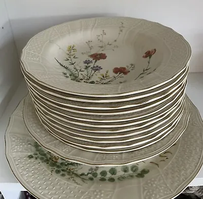 Mikasa Margaux Salad Plates Basket And Soup Bowl Weave Fine Ivory • $100
