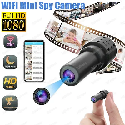Mini Spy Camera WiFi HD 1080P Hidden IP Night Vision Camcorder Home Security Cam • $18.50