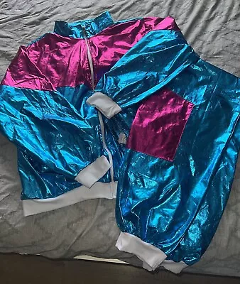 Men’s 80S Fancy Dress Chav Shell Tracksuit- XL • £15