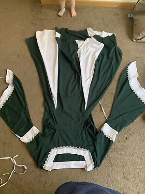 Medieval Style Dress Green Vintage Bard Dark Ages Core Women Medium Cosplay Elf • $15