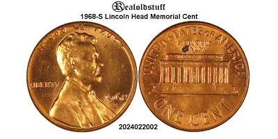 1968-S Lincoln Head Memorial Cent Penny - 2024022002 • $1
